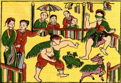 Làng tranh đông hồ thu nhỏ tại Nhân Trí Dũng